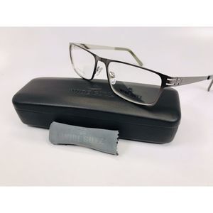 New Wide Guyz Pewter BOSS Eyeglasses 58mm for The Stylish Large Man